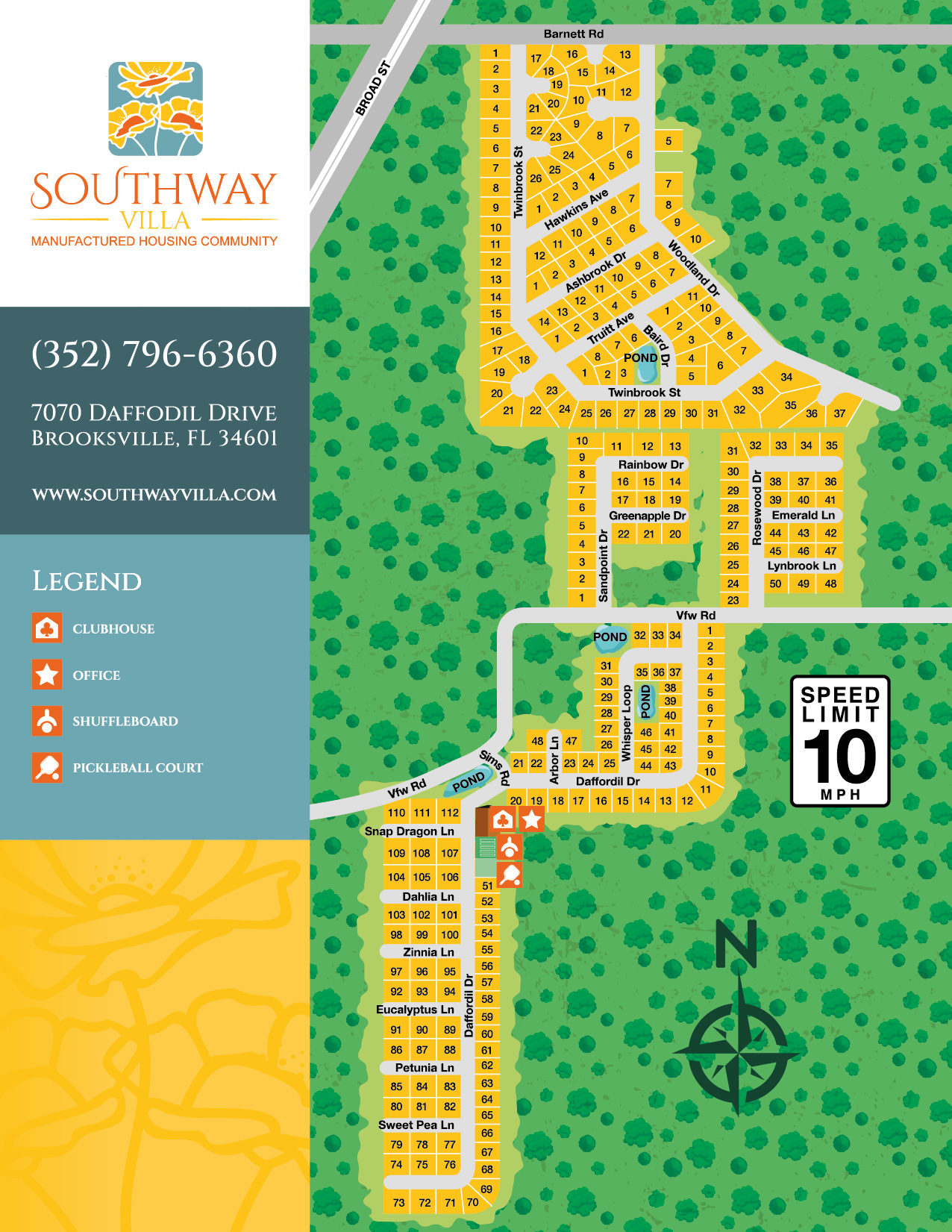 Southway Villa Park Map